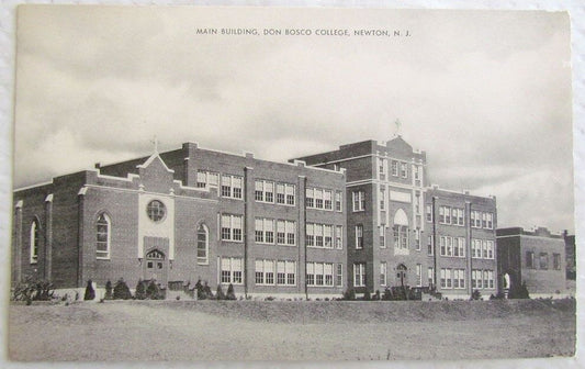 MAIN BUILDING DON BOSCO COLLEGE NEWTON N.J. VINTAGE POSTCARD