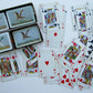 VINTAGE BRITISH PLAYING CARDS DOUBLE DECK w/ BOX by JOHN WADDINGTON Birds backs