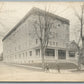 TOWN STREET SCENE ANTIQUE REAL PHOTO POSTCARD RPPC