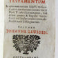 1688 GREEK BIBLE NEW TESTAMENT antique NOVUM TESTAMENTUM