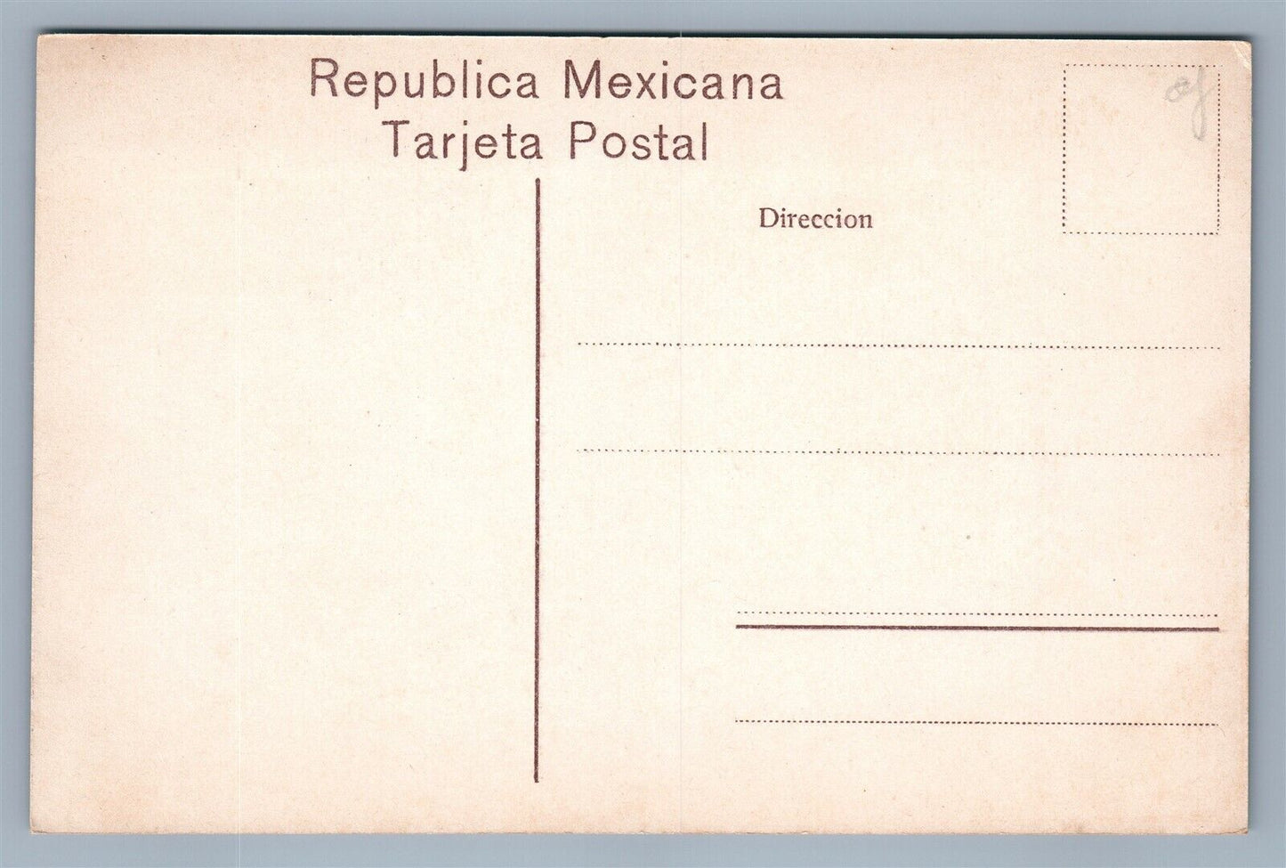 MEXICAN TYPES ANTIQUE POSTCARD