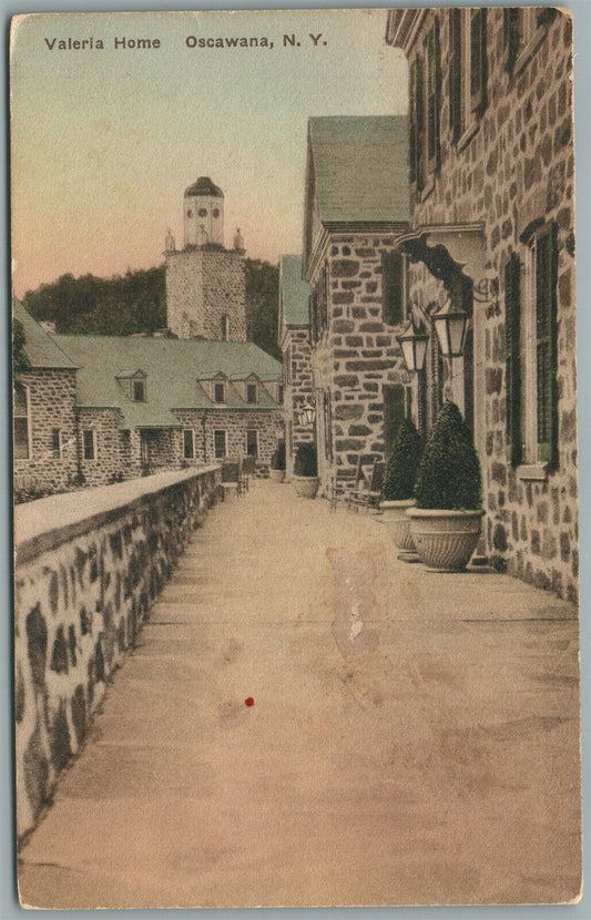 OSCAWANA NY VALERIA HOME ANTIQUE POSTCARD
