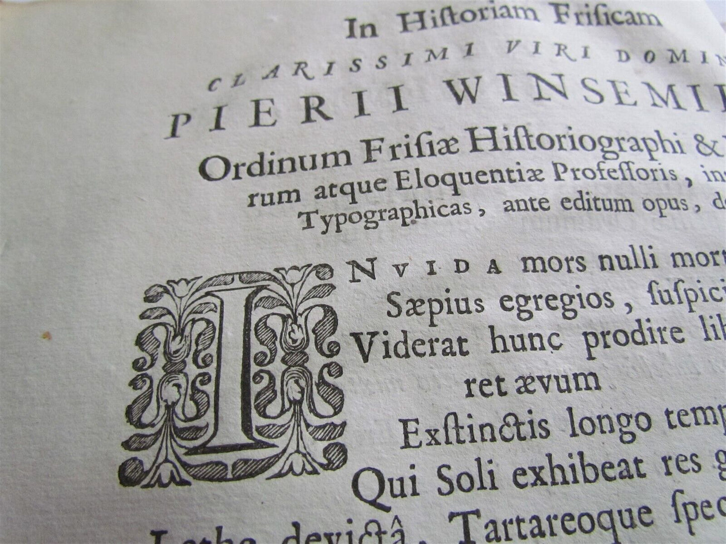 1646 NETHERLANDS HISTORY HISTORIARUM AB EXCESSU CAROLI V CAESARIS VELLUM antique