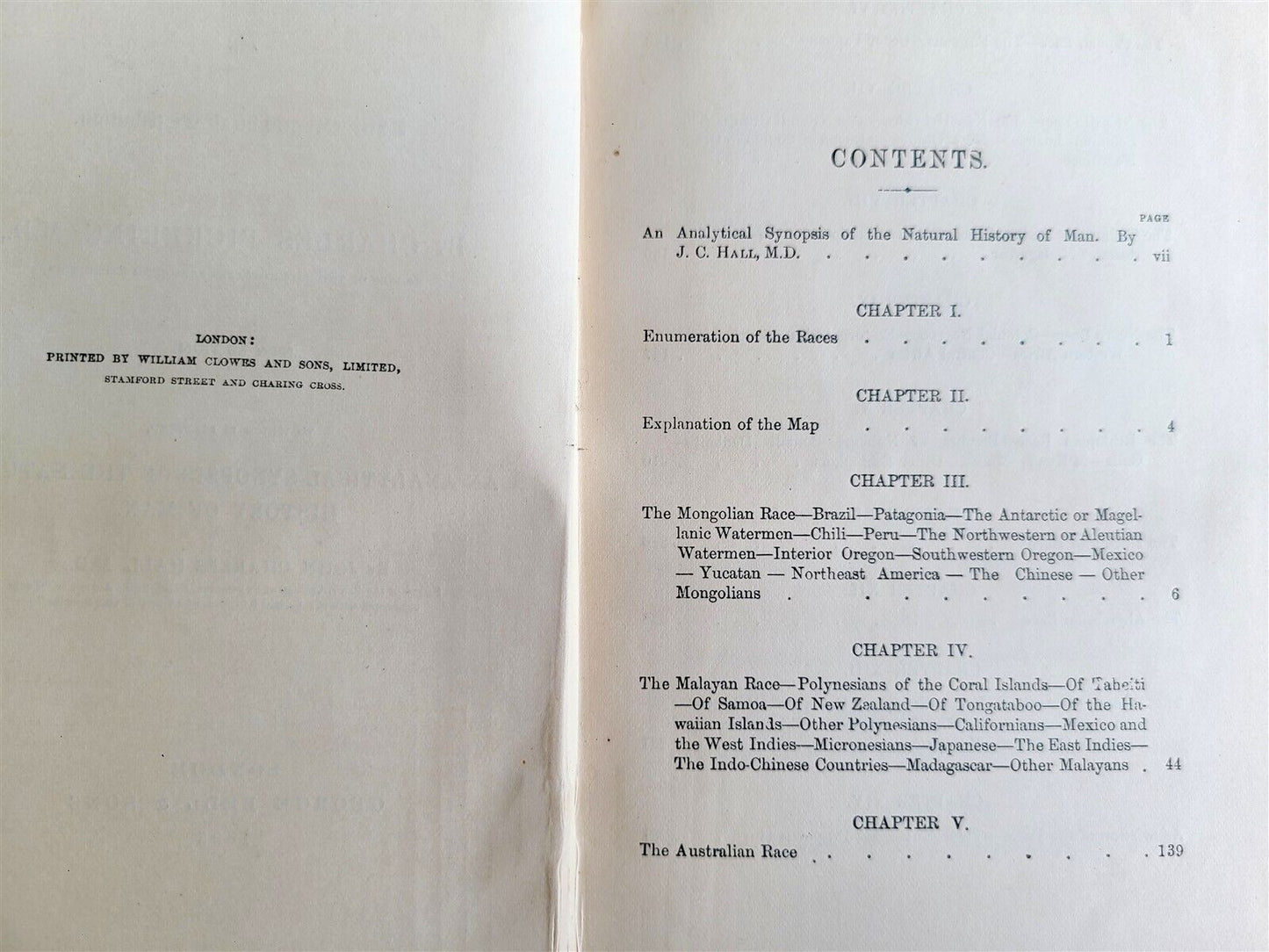 1895 RACES of MAN by CHARLES PICKERING M.D. antique ILLUSTRATED