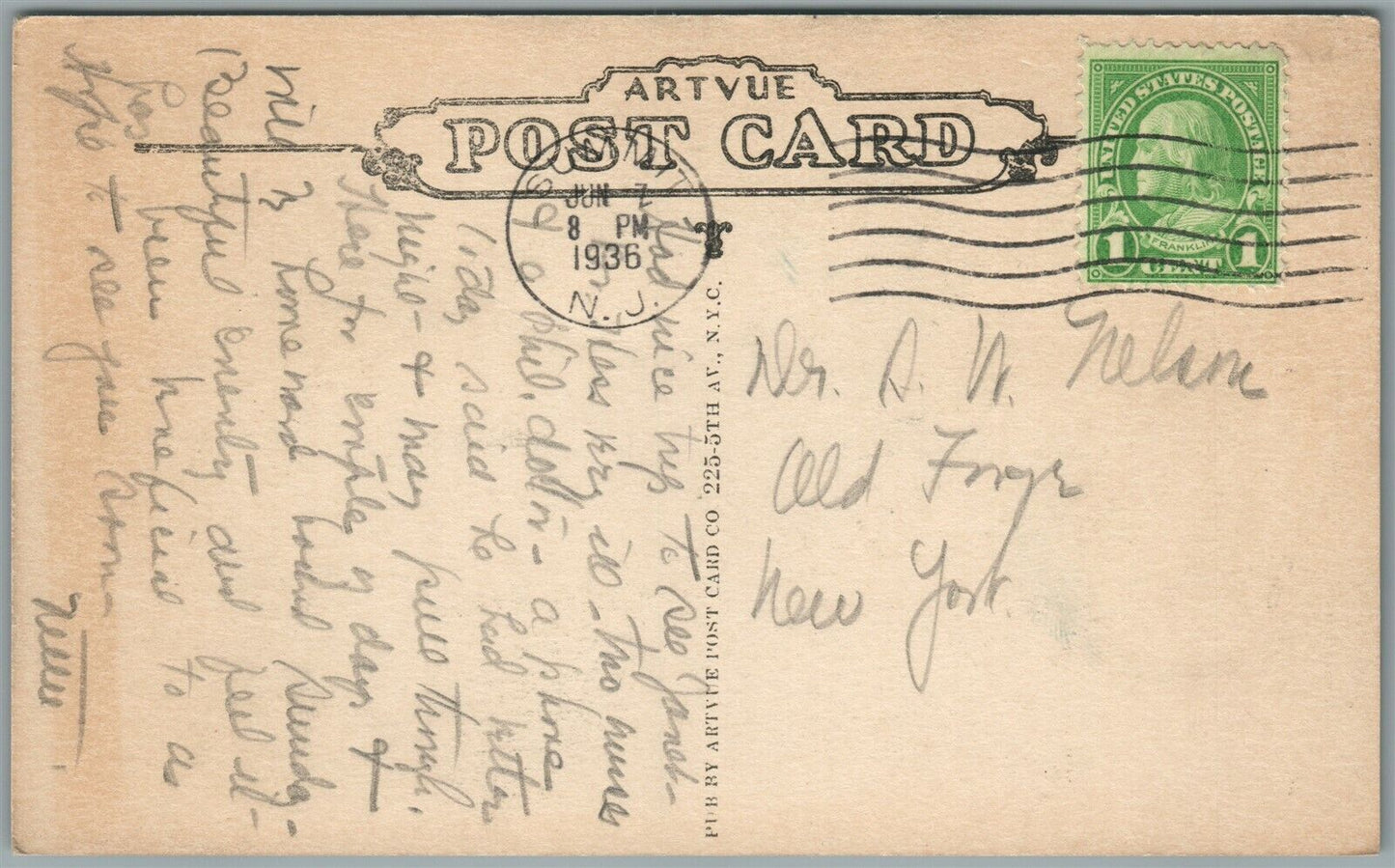 SUMMIT NJ HOTEL SUBURBAN ANTIQUE POSTCARD