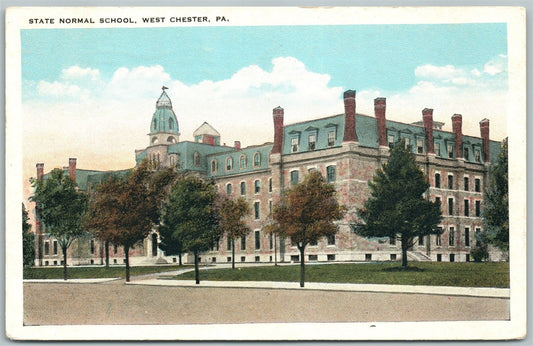 WEST CHESTER PA STATE NORMAL SCHOOL 1925 ANTIQUE POSTCARD
