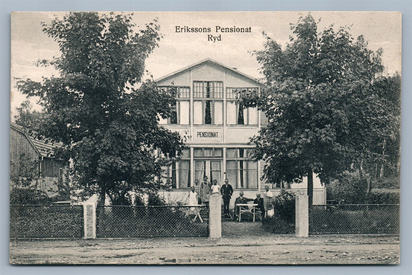 SWEDEN ERIKSSONS PENSIONAT RYD ANTIQUE POSTCARD