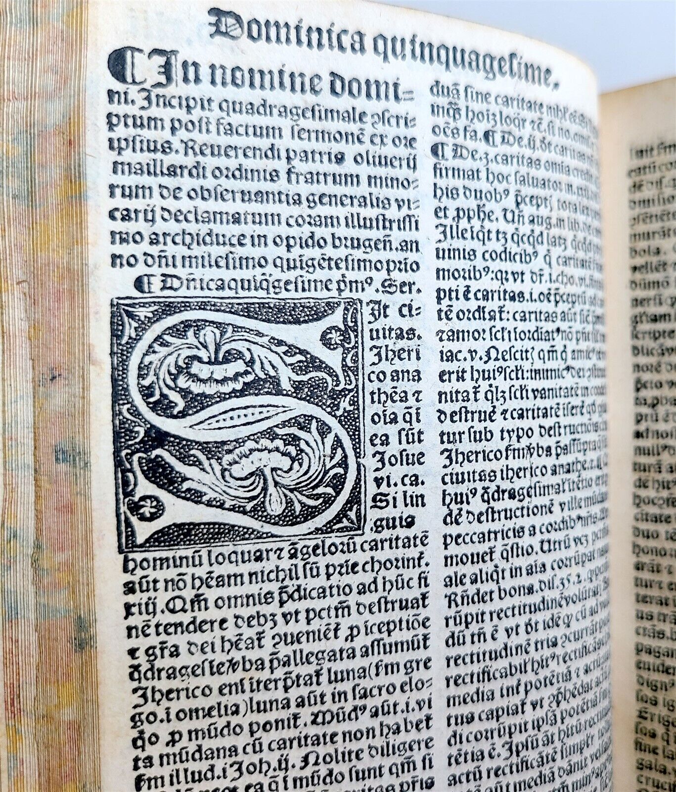 1500-1512 POST-INCUNABULA 5 VOLUMES Jean Petit SERMONES Olivier MAILLARD antique