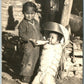 AMERICAN INDIANS KIDS 1950 VINTAGE REAL PHOTO POSTCARD RPPC