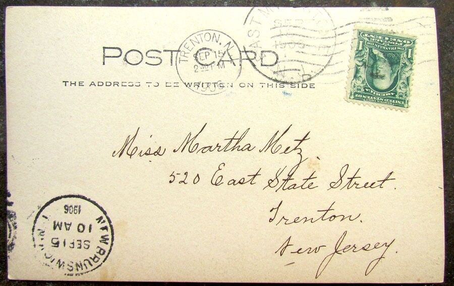 MILLSTONE RIVER,  MILLSTONE N.J. RPPC ANTIQUE REAL PHOTO POSTCARD