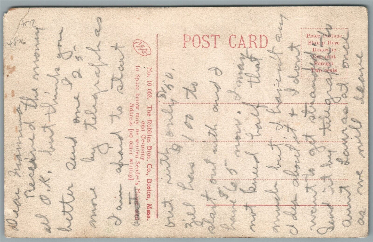 HINGHAM CENTRE MA LIBRARY ANTIQUE POSTCARD