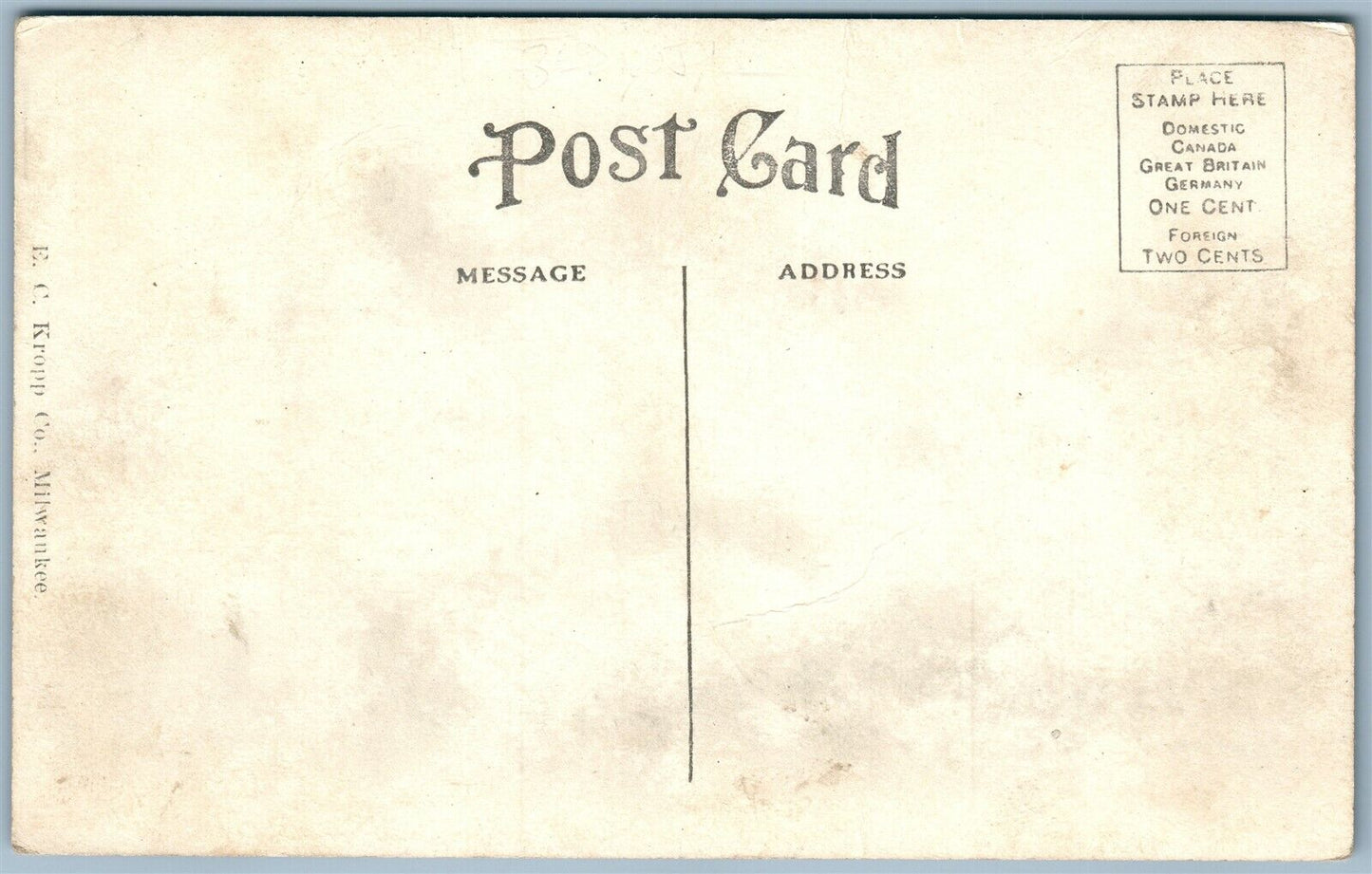 BARABOO WI OAK STREET ANTIQUE POSTCARD