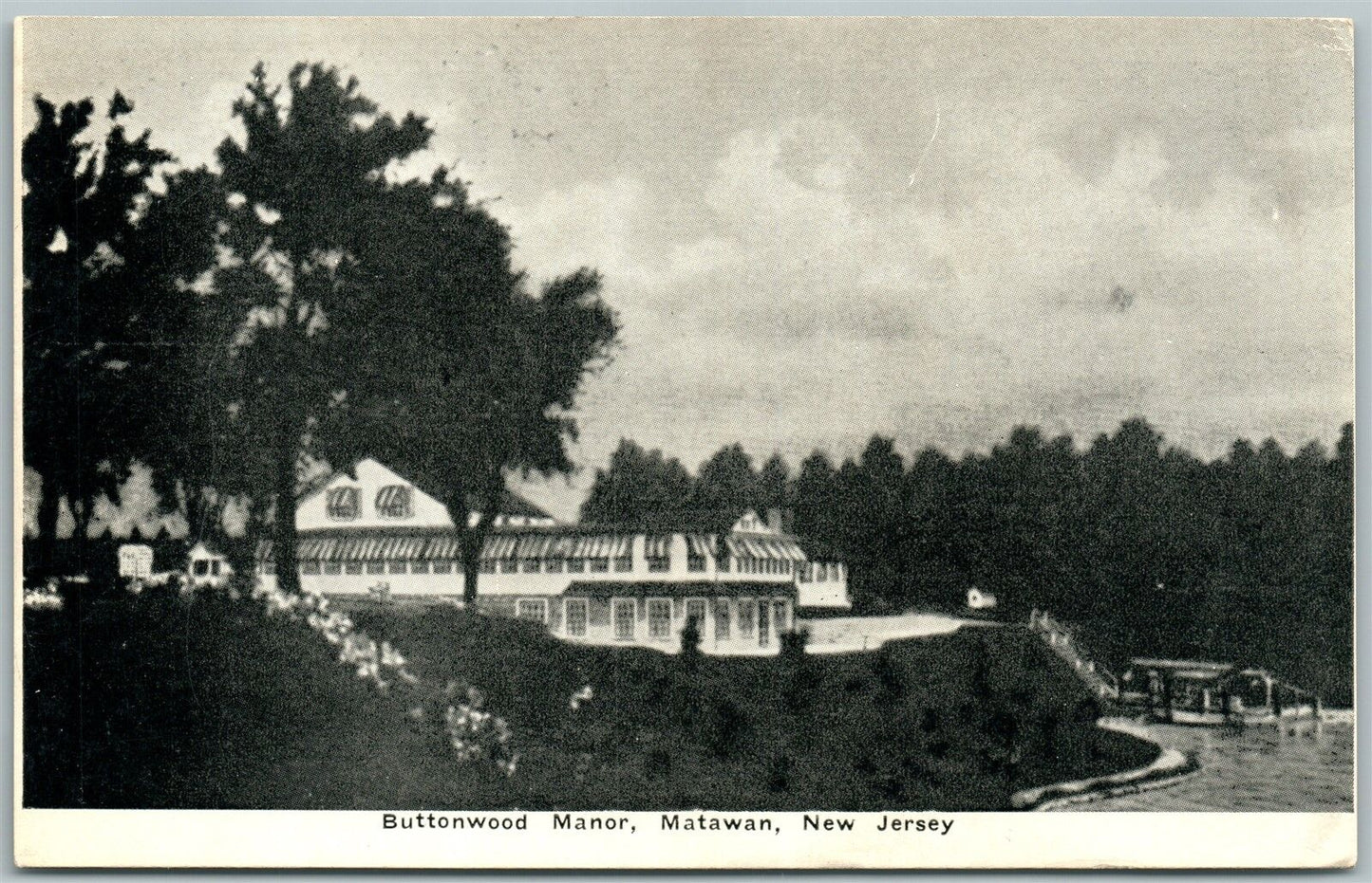 MATAWAN NJ BUTTONWOOD MANOR ANTIQUE POSTCARD