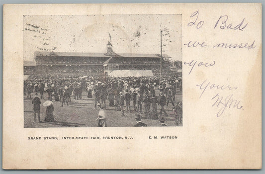 TRENTON NJ INTER-SSTATE FAIR ANTIQUE POSTCARD