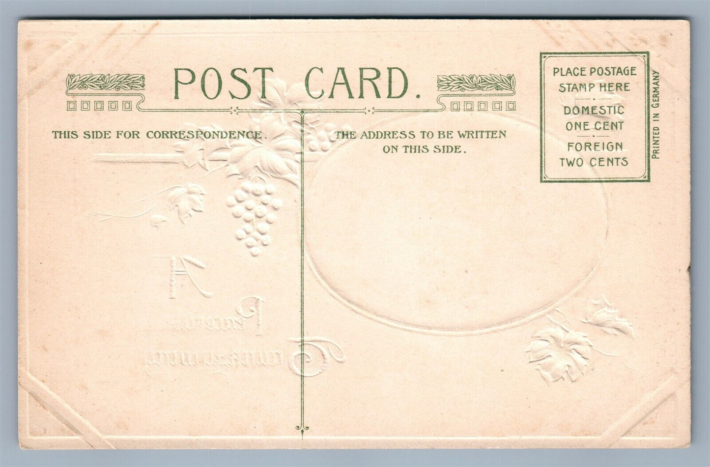 THANKSGIVING 1913 ANTIQUE EMBOSSED POSTCARD by JOHN WINSCH w/ TURKEY