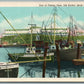 BLOCK ISLAND RI FISHING FLEET ANTIQUE POSTCARD