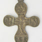 RUSSIAN BRONZE ICON CROSS double-sided 16th CENTURY ANTIQUE rare