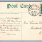 CARTHAGE NY SOLDIER'S MONUMENT ANTIQUE POSTCARD w/ CORK CANCEL