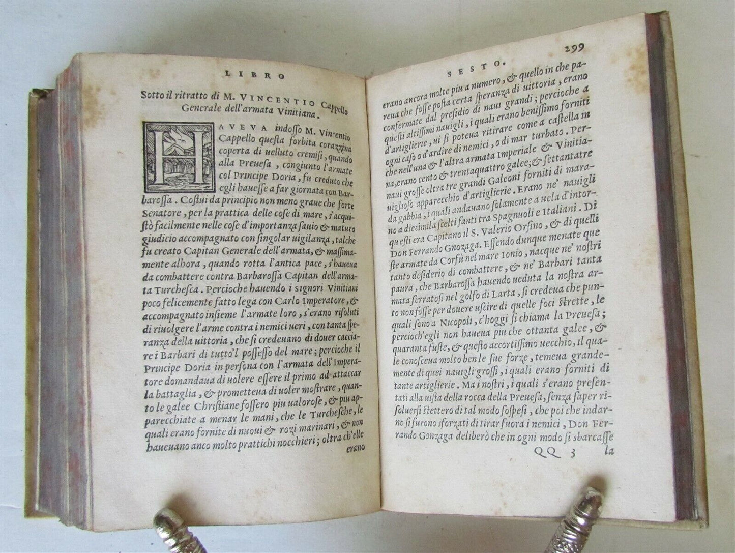 1557 MILITARY LEADERS BIOGRAPHIES antique by PAOLO GIOVIO VELLUM BOUND RARE