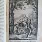 1776-77 4 vols DON QUIXOTE by CERVANTES 1st DANISH ED. antique ILLUSTRATED RARE