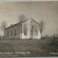 CAMBRA PA M.E. CHURCH ANTIQUE REAL PHOTO POSTCARD RPPC