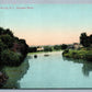 HOOSICK RIVER FALLS NY ANTIQUE POSTCARD w/ CORK CANCEL