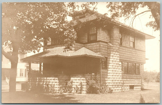 LAKEWOOD NJ 324 CLIFTON AVENUE ANTIQUE REAL PHOTO POSTCARD RPPC