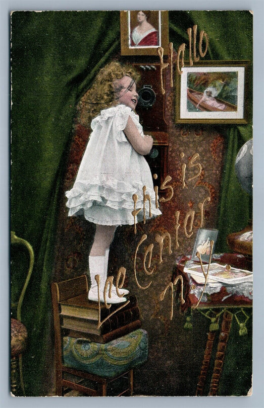 ICE CENTER NY ANTIQUE POSTCARD