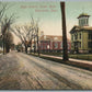 UNIONVILLE CT HIGH SCHOOL TOWN HALL ANTIQUE POSTCARD