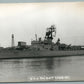 MILITARY SHIP USS TALBOT VINTAGE REAL PHOTO POSTCARD RPPC