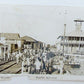 VINTAGE RPPC REAL PHOTO POSTCARD WHARF CAIMANERA CUBA