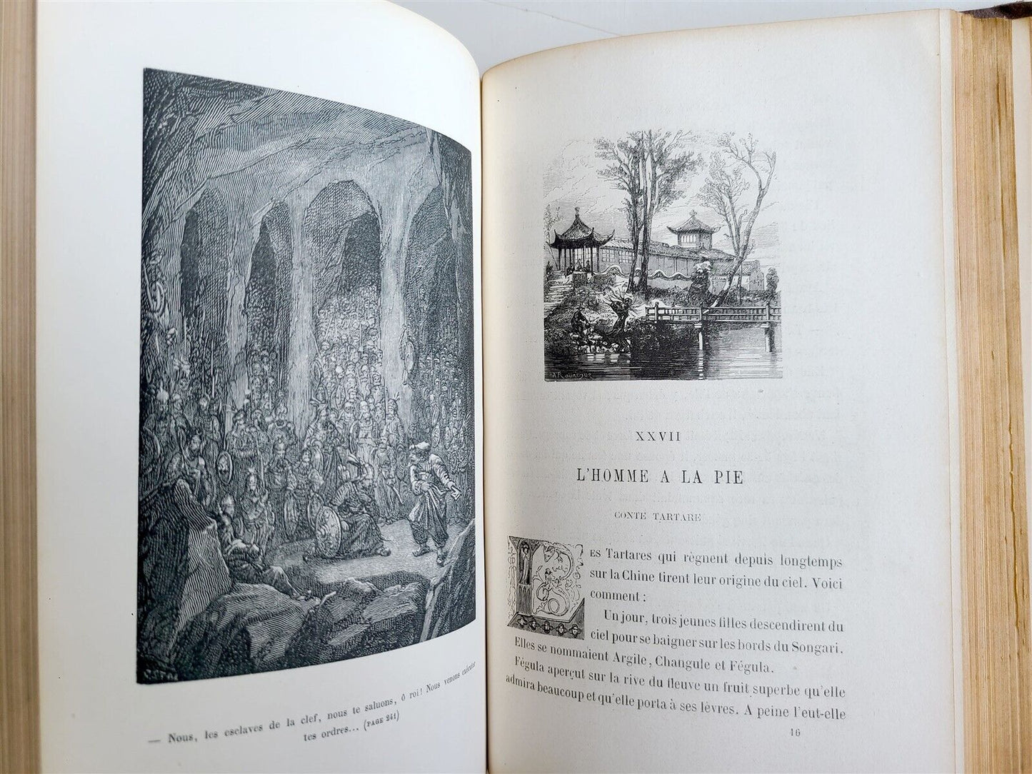 1880s CONTES de TOUS PAYS par EMILE CHASLES antique ILLUSTRATED