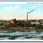 CARTHAGE NY ISLAND PAPER MILL VINTAGE POSTCARD