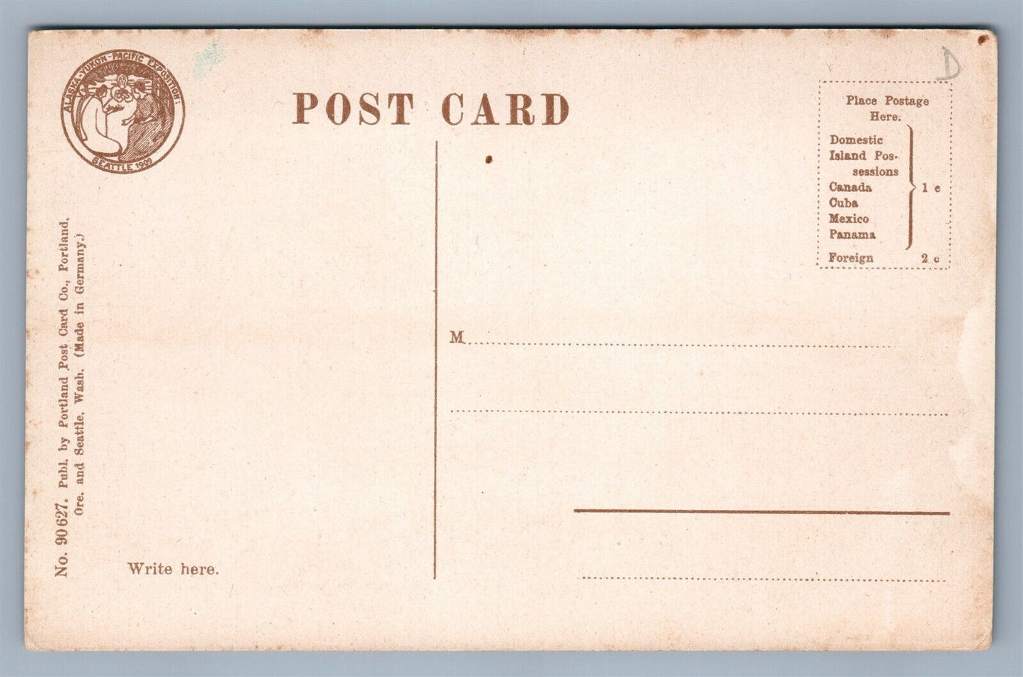 OGMAONA NOME AK ANTIQUE POSTCARD