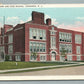 LEONARDO NJ NEW BOULEVARD & HIGH SCHOOL ANTIQUE POSTCARD