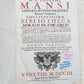 1703 VELLUM BINDING MASSIVE FOLIO Bibliotheca moralis Josephi Mansi V.3 antique