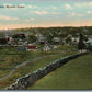 MYSTIC CT BIRDS EYE VIEW ANTIQUE POSTCARD