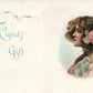 CUPID'S GIFT UNDIVIDED ANTIQUE POSTCARD by McLOUGHLIN BROS. NEW YORK