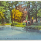 VINTAGE POSTCARD - LICKING RUN CREEK MEMORIAL PARK QUAKERTOWN BUCKS COUNTY PA