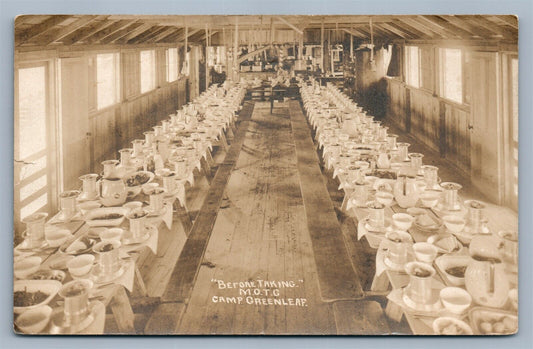 MEDICAL OFFICERS TRAINING CAMP GREENLEAF GA ANTIQUE REAL PHOTO POSTCARD RPPC