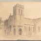 DOVER NJ FIRST METHODIST MEMORIAL CHURCH ANTIQUE REAL PHOTO POSTCARD RPPC