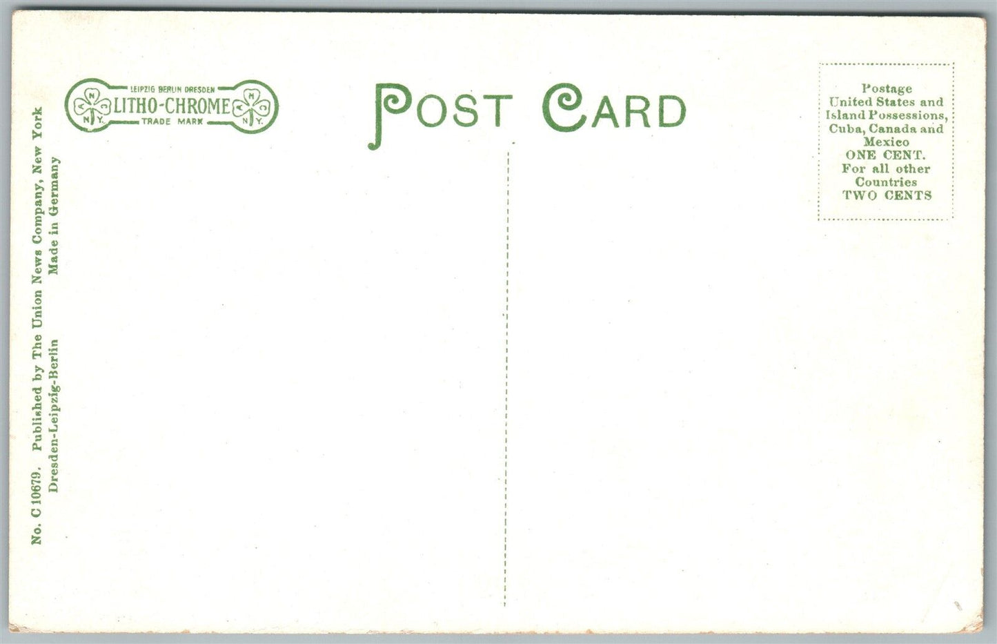 PLAINFIELD NJ PARK AVENUE ANTIQUE POSTCARD