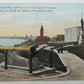 VINTAGE 1911 POSTCARD JUNEAU PARK C. & N.W. Ry. STATION MILWAUKEE WIS. railroad