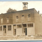 BURR OAK MI TOWN HALL ANTIQUE REAL PHOTO POSTCARD RPPC