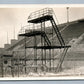 OLYMPIC STADIUM SWIMMING POOL VINTAGE REAL PHOTO POSTCARD RPPC