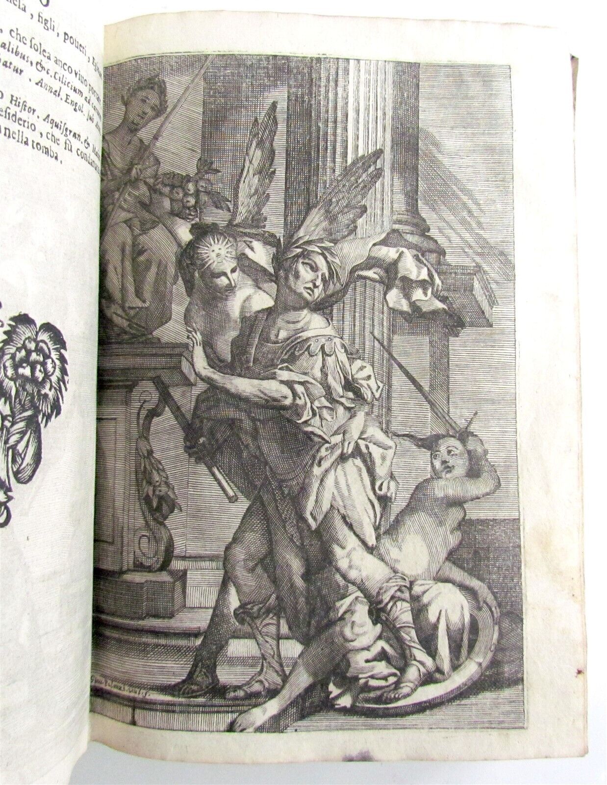 1700 Aquila romana overo monarchia ... da Carlo Magno antique ILLUSTRATED vellum