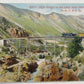 VINTAGE POSTCARD HIGH BRIDGE NEAR GEORGETOWN COLO. C.& S. railroad railway train