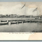 ASBURY PARK NJ DEAL LAKE BOAT HOUSE ANTIQUE POSTCARD