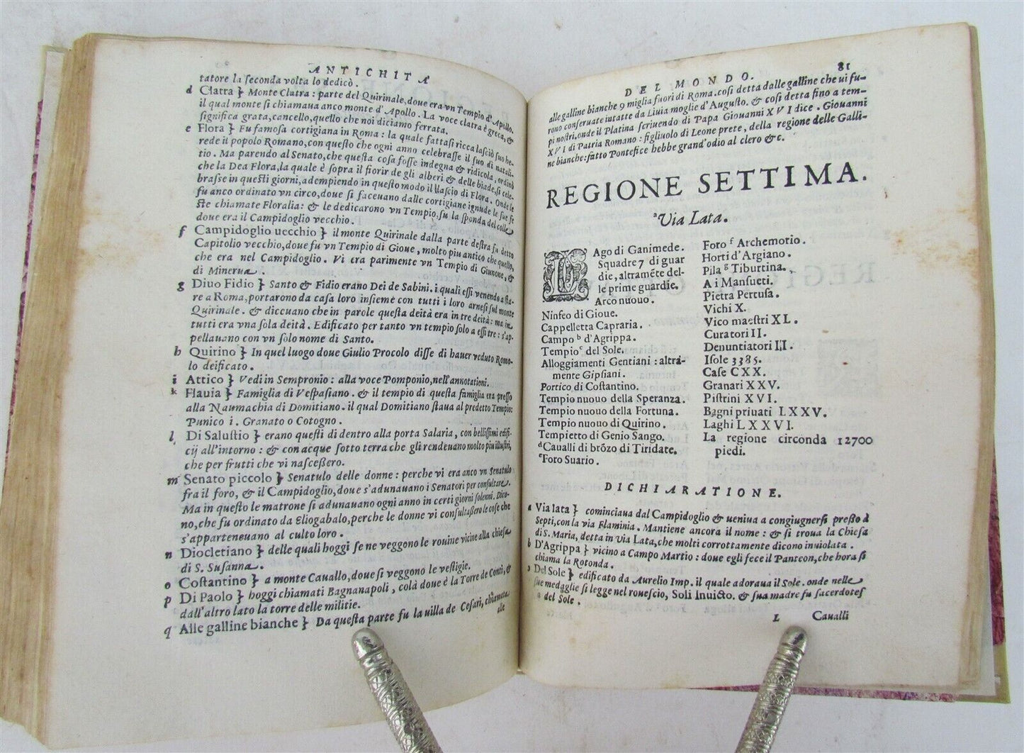 1583 LE ANTICHITA by Berosus the Chaldean antique book 16th CENTURY vellum bound