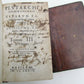 1579 PLUTARCH 3 VOLUMES PLUTARCHI CHAERONENSIS antique